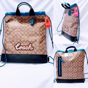 coach drawstring backpack